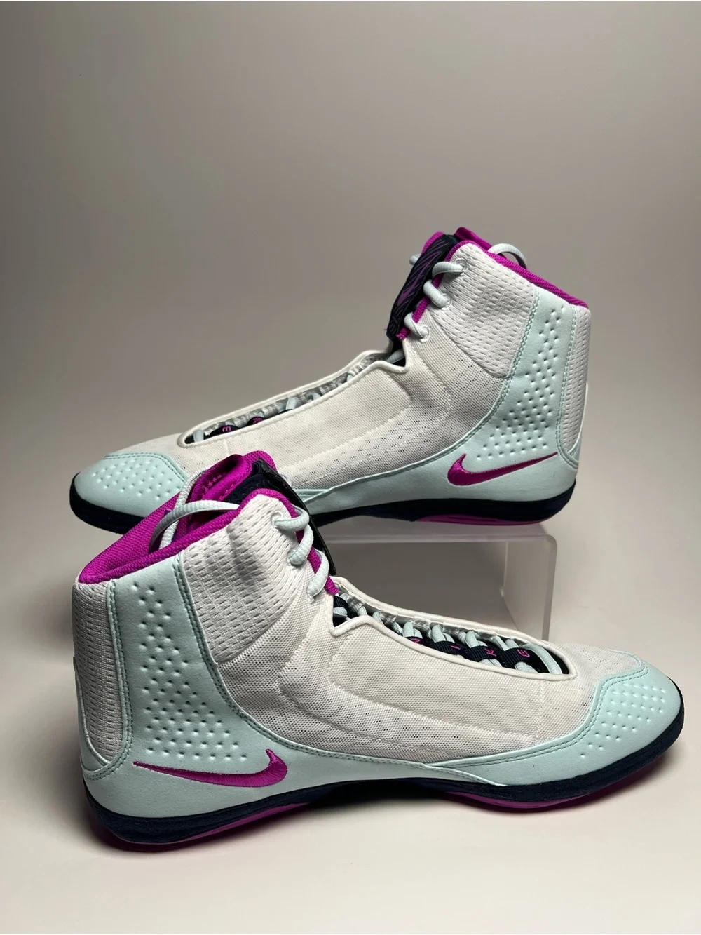 Nike Inflict 4 Wrestling Shoes White/ Glacier/ Violet HM9674-103 Men’s Size 13